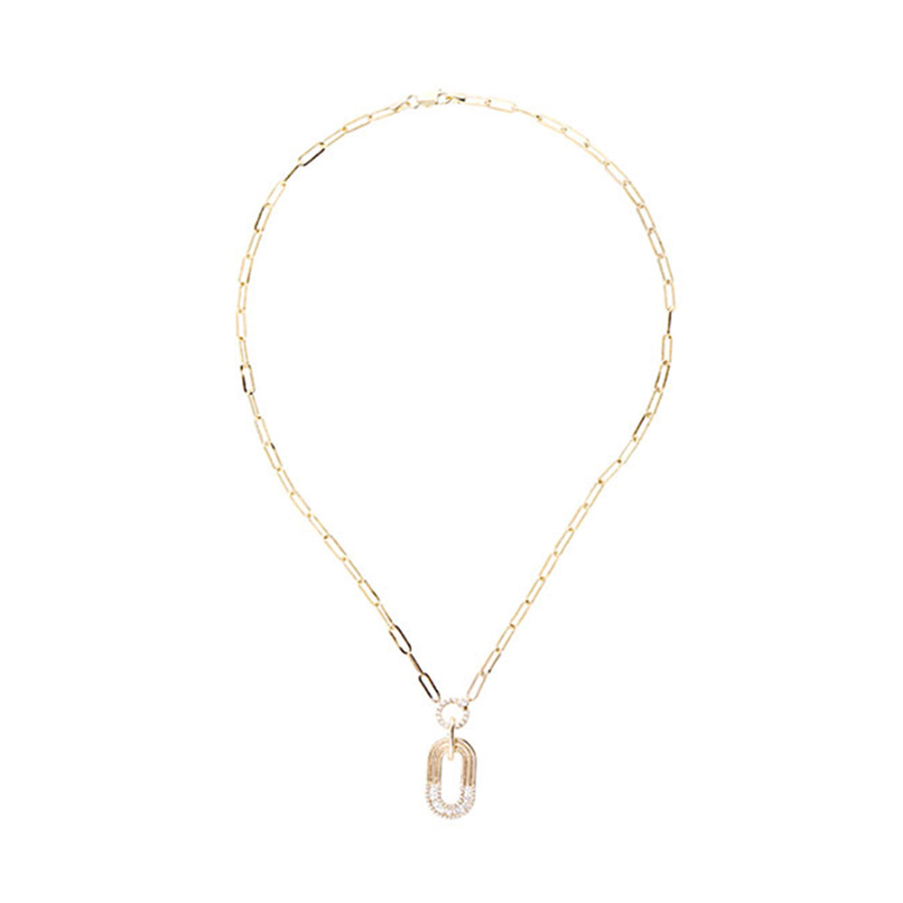 14Kt Yellow Gold Diamond 3/4Ctw Necklace