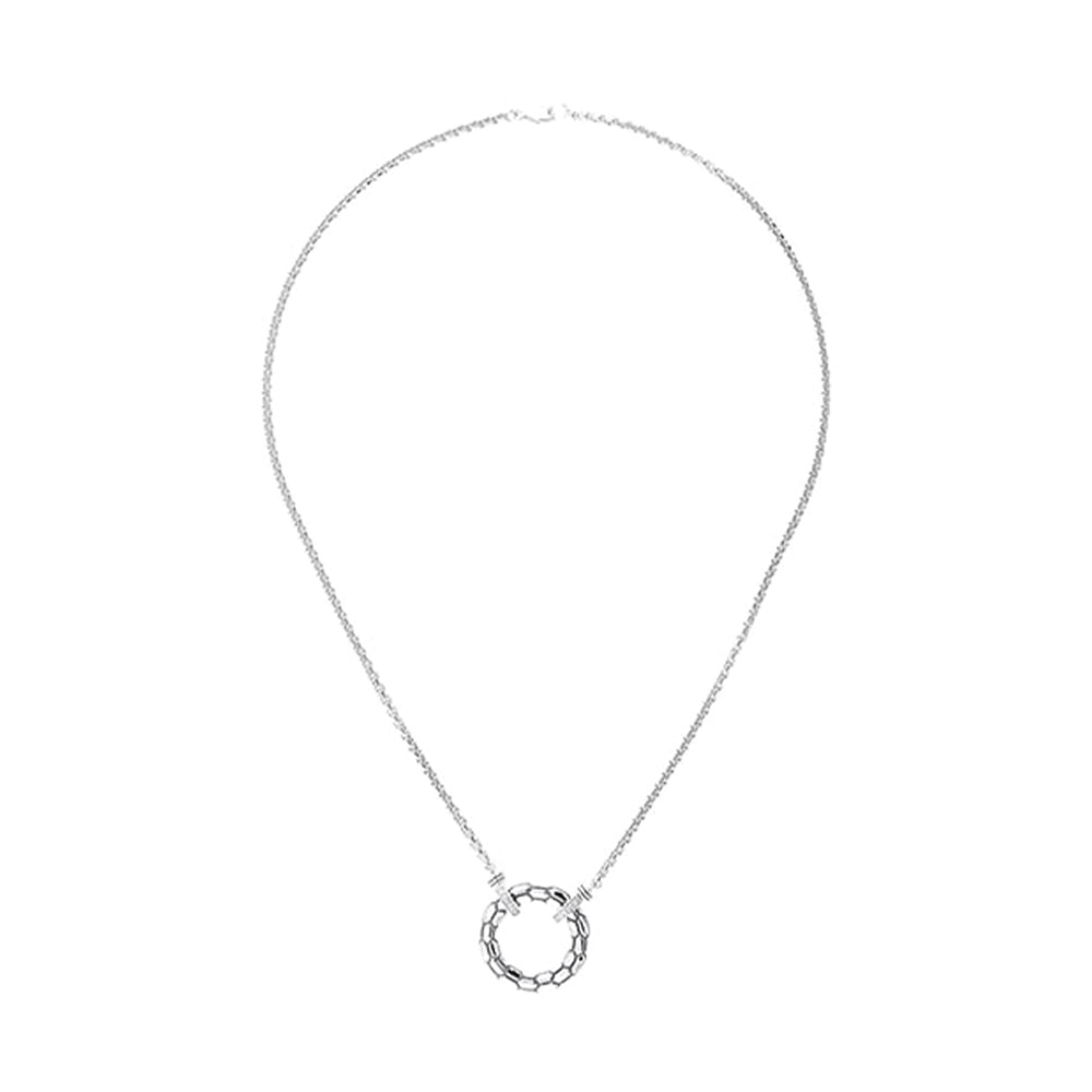 Silver Diamond 1/15Ctw Necklace