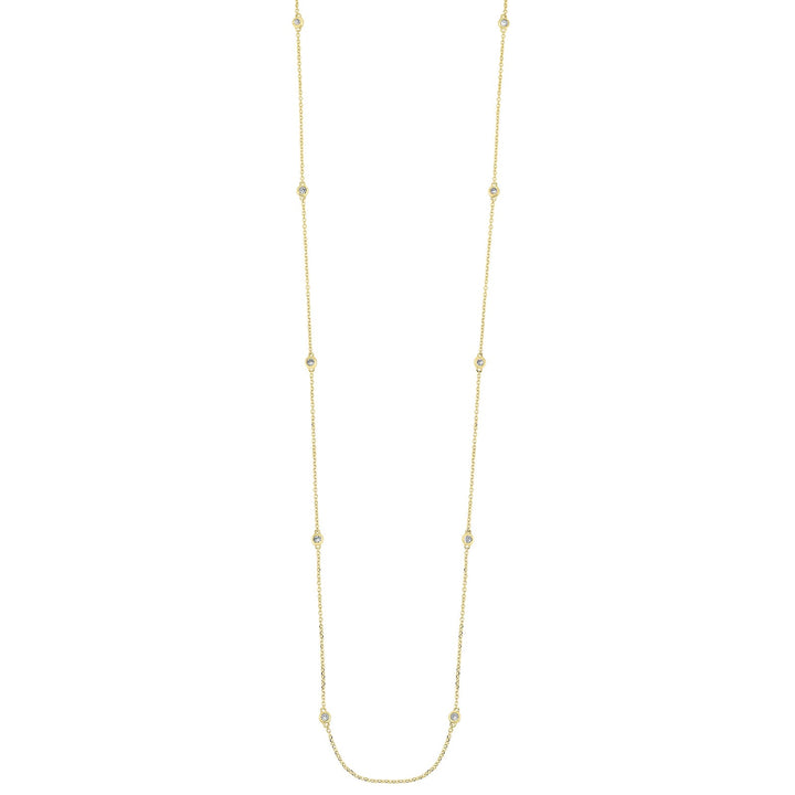 14Kt Yellow Gold Diamond 1/4Ctw Necklace
