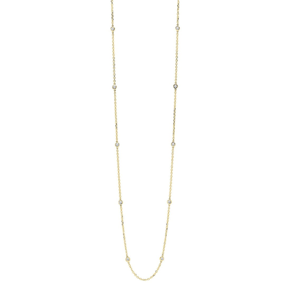 14Kt Yellow Gold Diamond 1/4Ctw Necklace