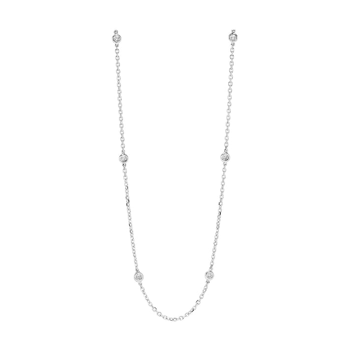 14Kt White Gold Diamond 1/2Ctw Necklace