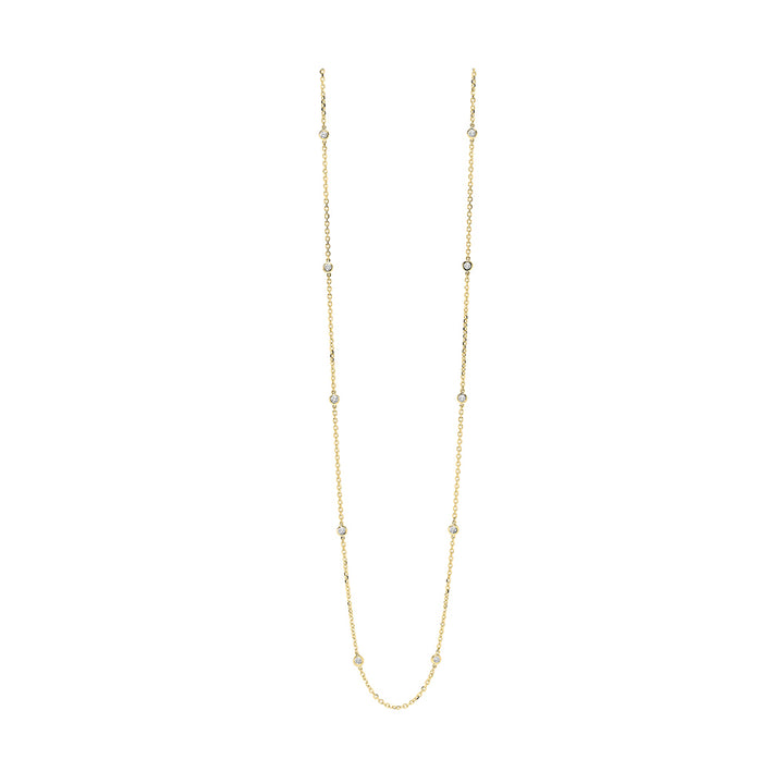 14Kt Yellow Gold Diamond 1/2Ctw Necklace