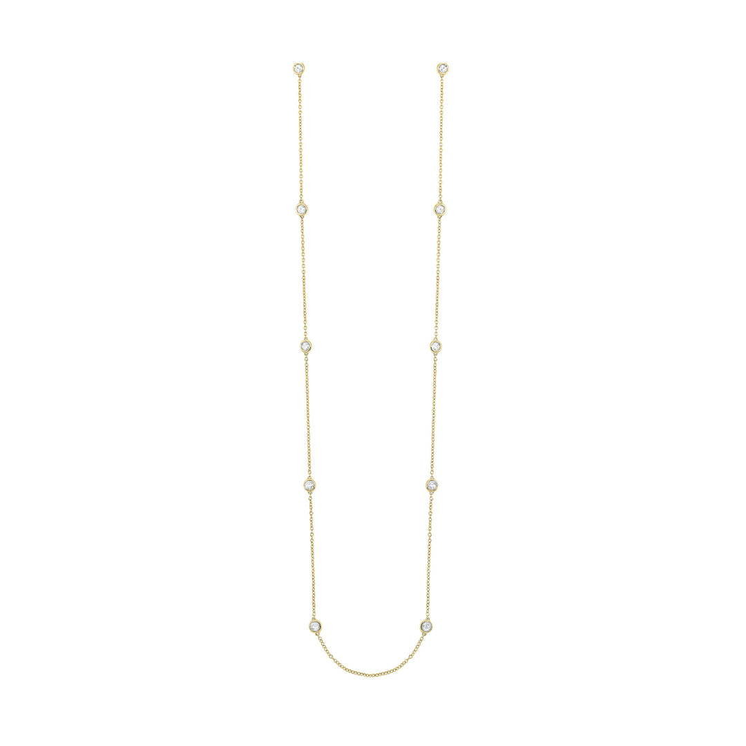 14Kt Yellow Gold Diamond 3/4Ctw Necklace