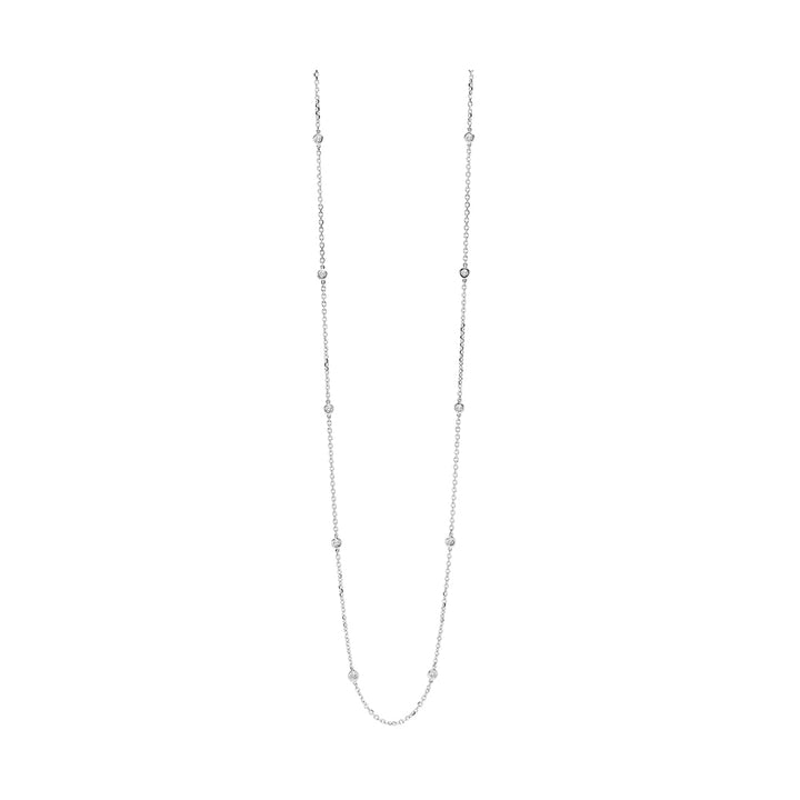 14Kt White Gold Diamond 1Ctw Necklace