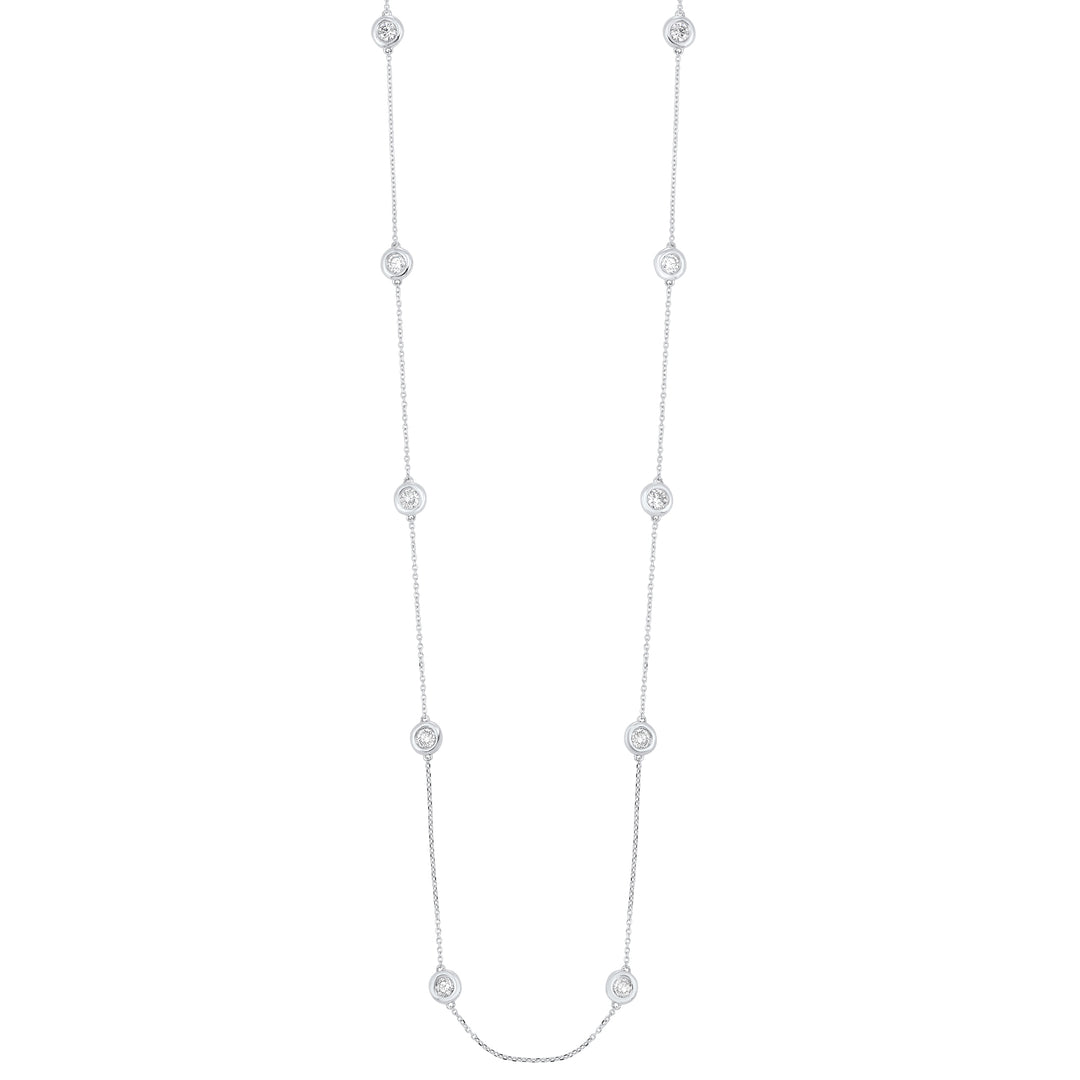 14Kt White Gold Diamond 1 1/2Ctw Necklace