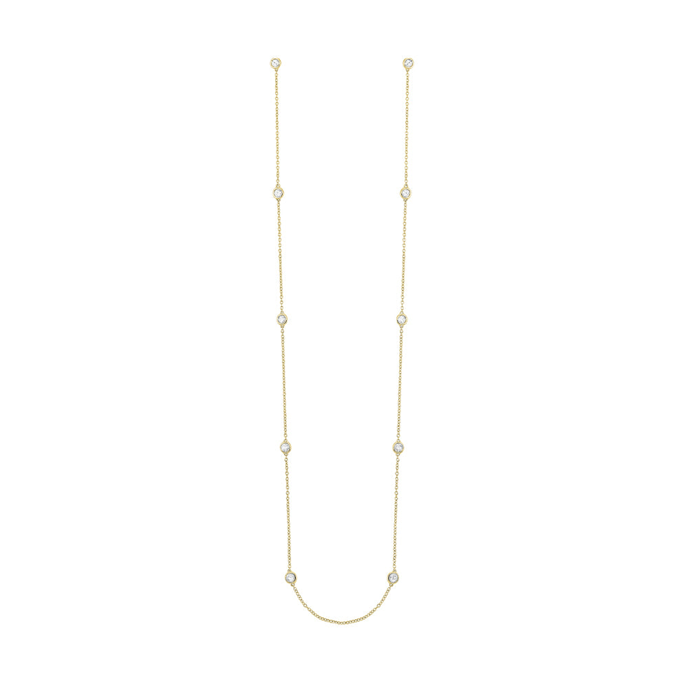 14Kt Yellow Gold Diamond 2Ctw Necklace