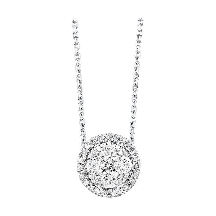 14Kt White Gold Diamond 1/3Ctw Necklace
