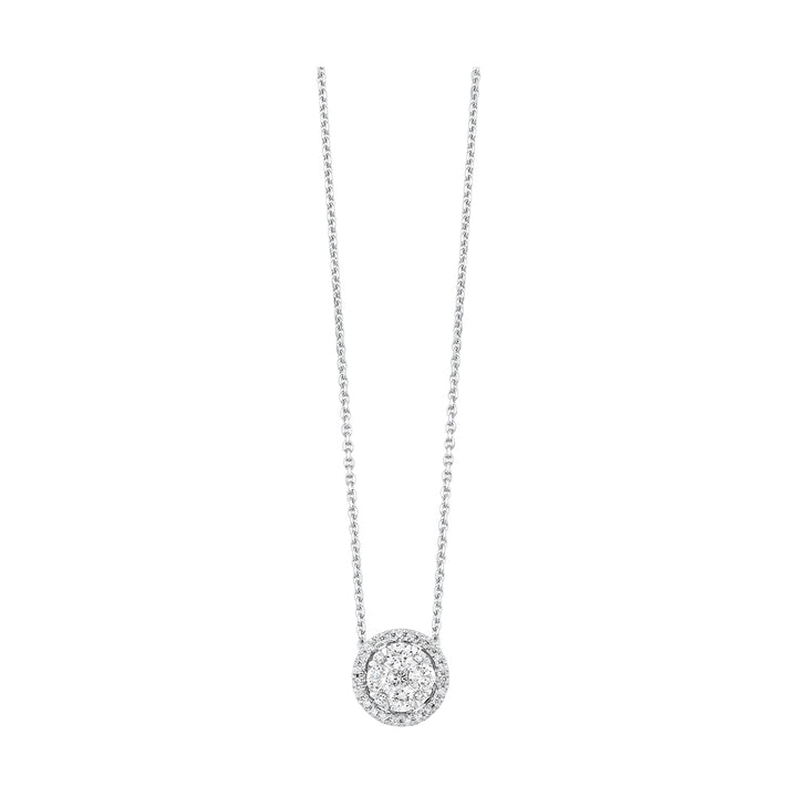 14Kt White Gold Diamond 1/3Ctw Necklace