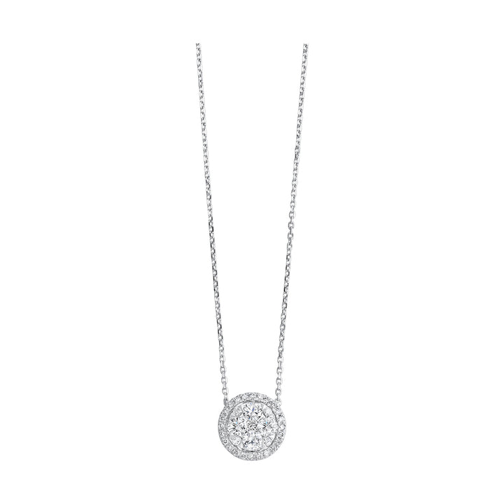 14Kt White Gold Diamond 1/2Ctw Necklace