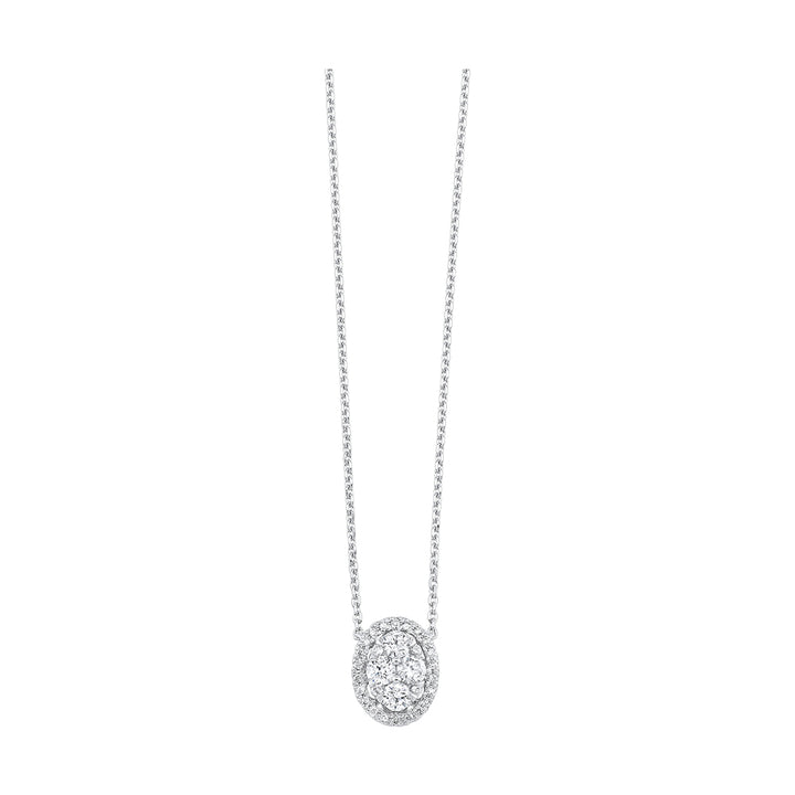 14Kt White Gold Diamond 1/3Ctw Necklace