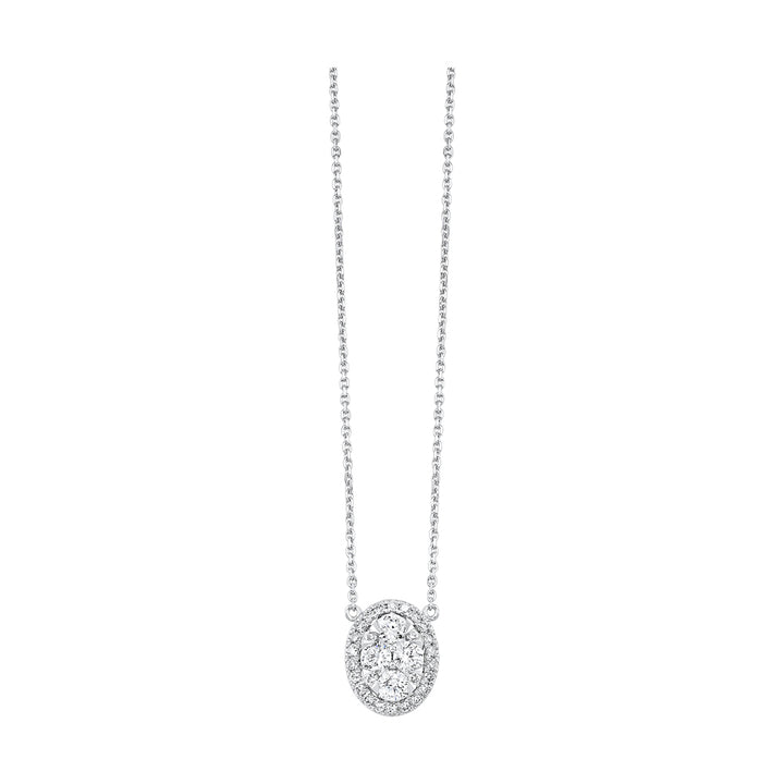 14Kt White Gold Diamond 1/2Ctw Necklace