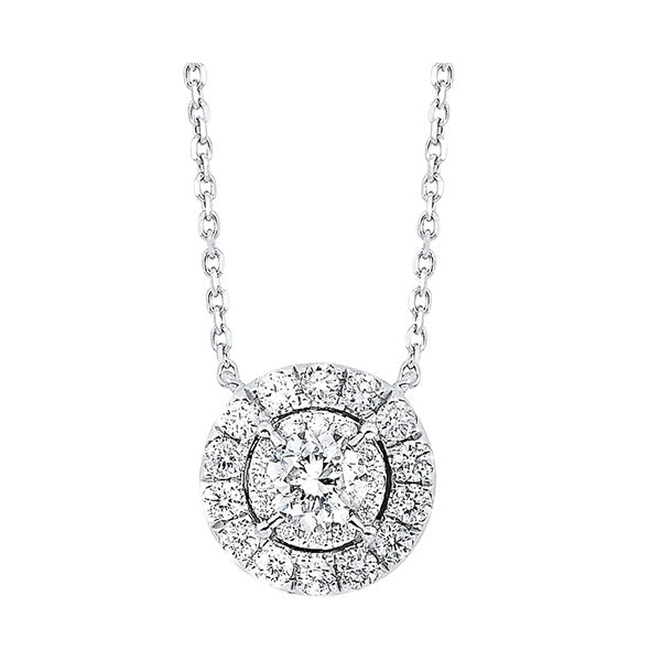 14Kt White Gold Diamond 1/3Ctw Necklace