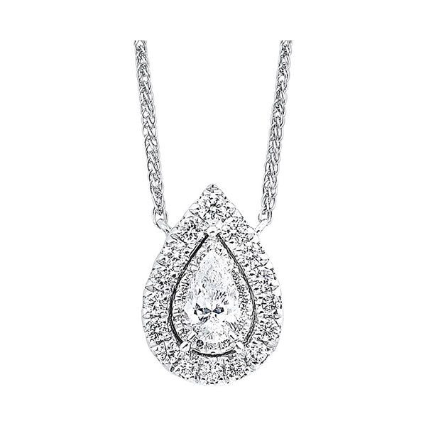 14Kt White Gold Diamond 1/3Ctw Necklace