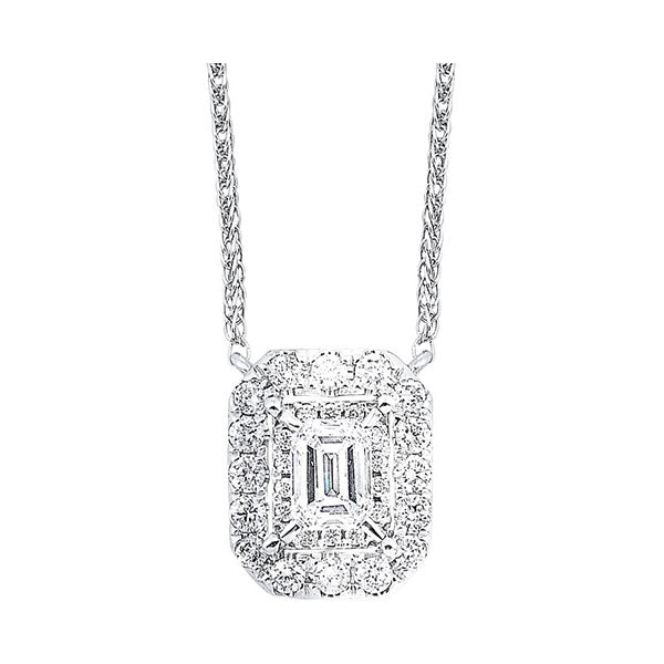 14Kt White Gold Diamond 1/4Ctw Necklace