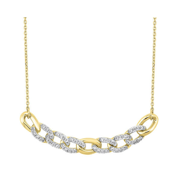 14Kt Yellow Gold Diamond 1/3Ctw Necklace