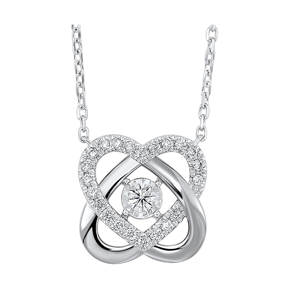 14Kt White Gold Diamond 1/3Ctw Necklace
