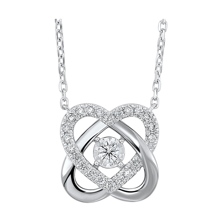 14Kt White Gold Diamond 1/3Ctw Necklace