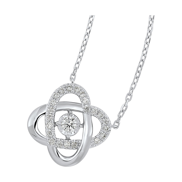 14Kt White Gold Diamond 1/3Ctw Necklace
