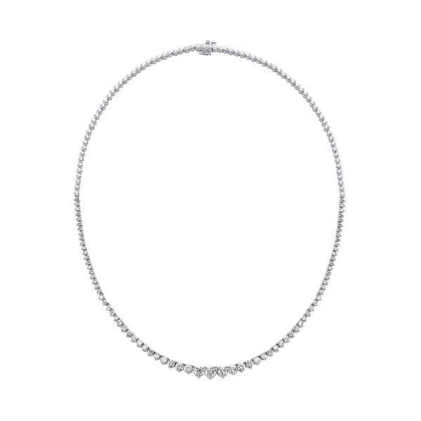 14Kt White Gold Diamond 5Ctw Necklace