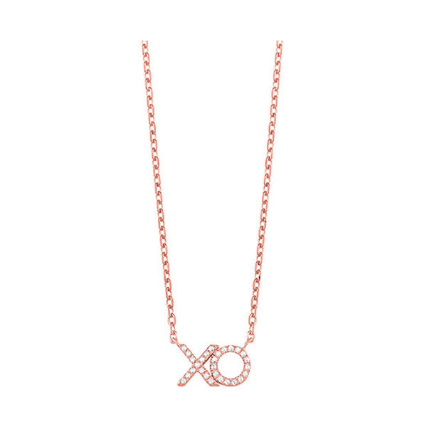 10Kt Rose Gold Diamond 1/20Ctw Necklace