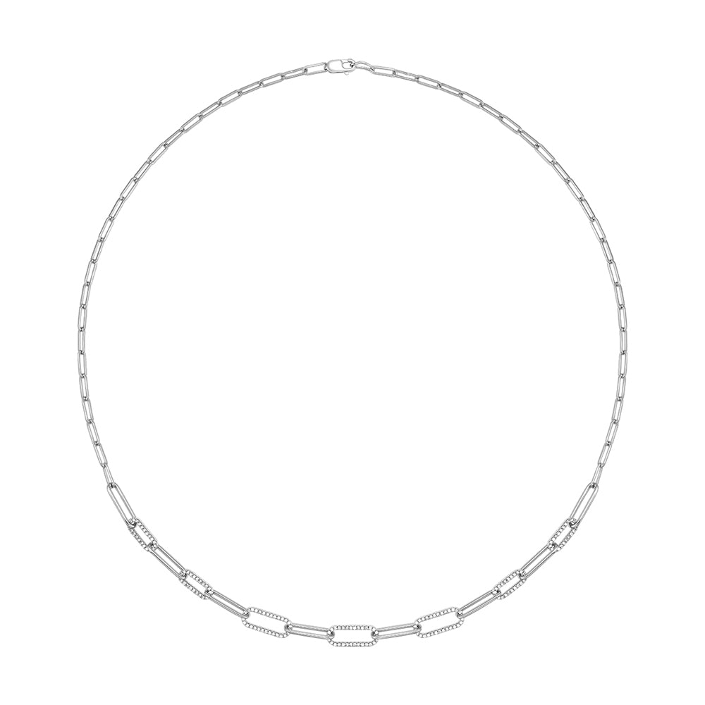 14Kt White Gold Diamond 1/2Ctw Necklace