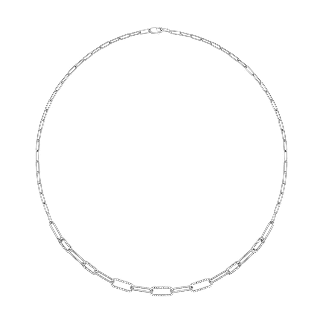 14Kt White Gold Diamond 1/2Ctw Necklace