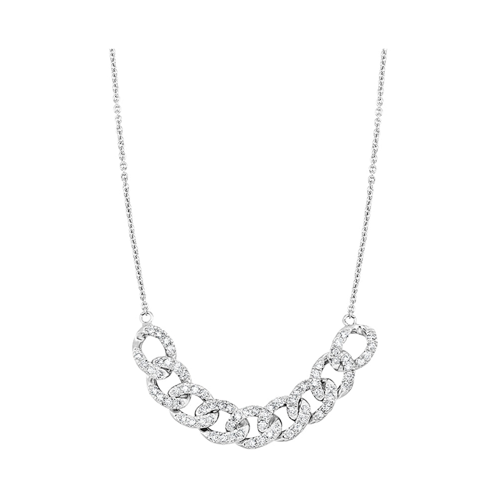 10Kt White Gold Diamond 5/8Ctw Necklace