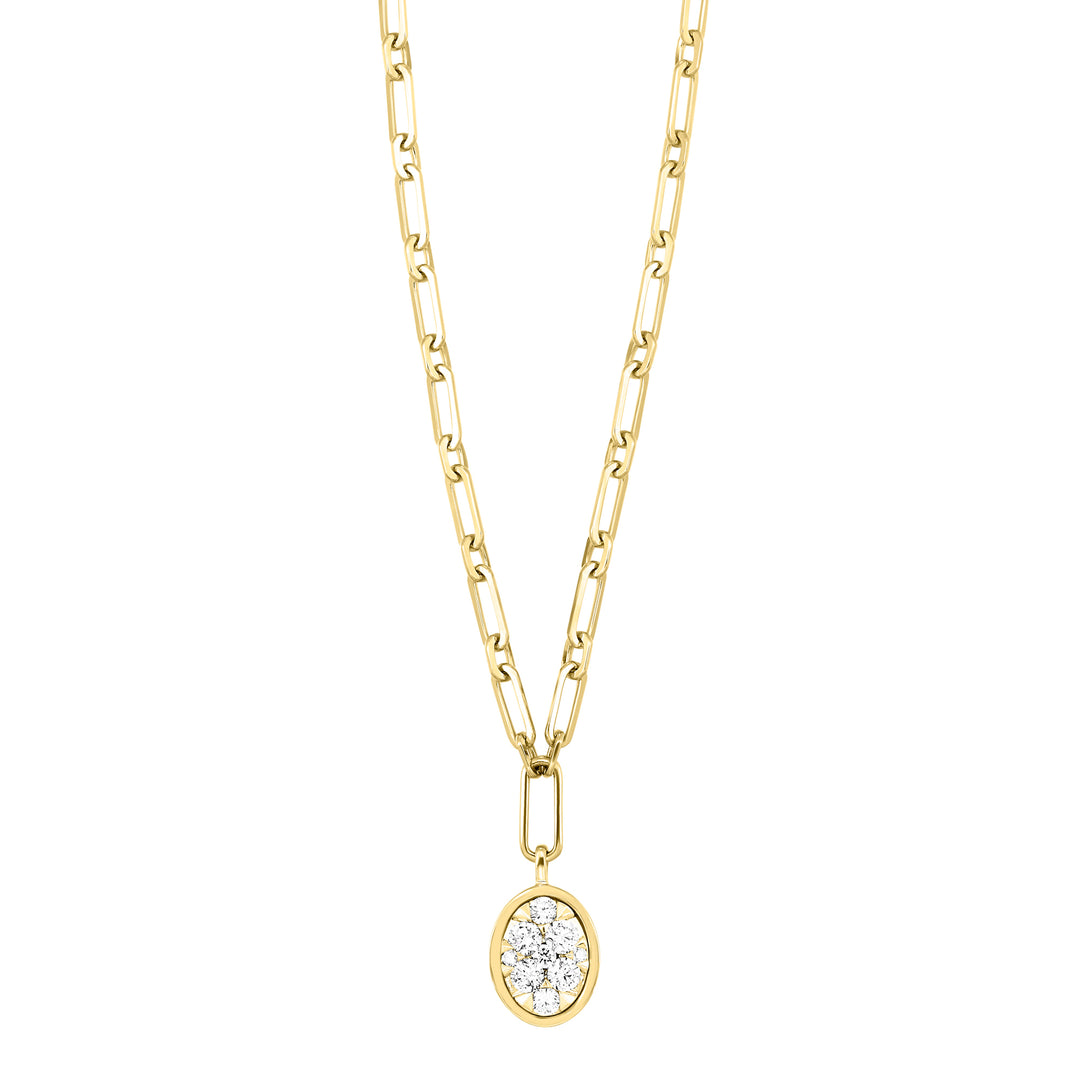 14Kt Yellow Gold Diamond 1/2Ctw Necklace