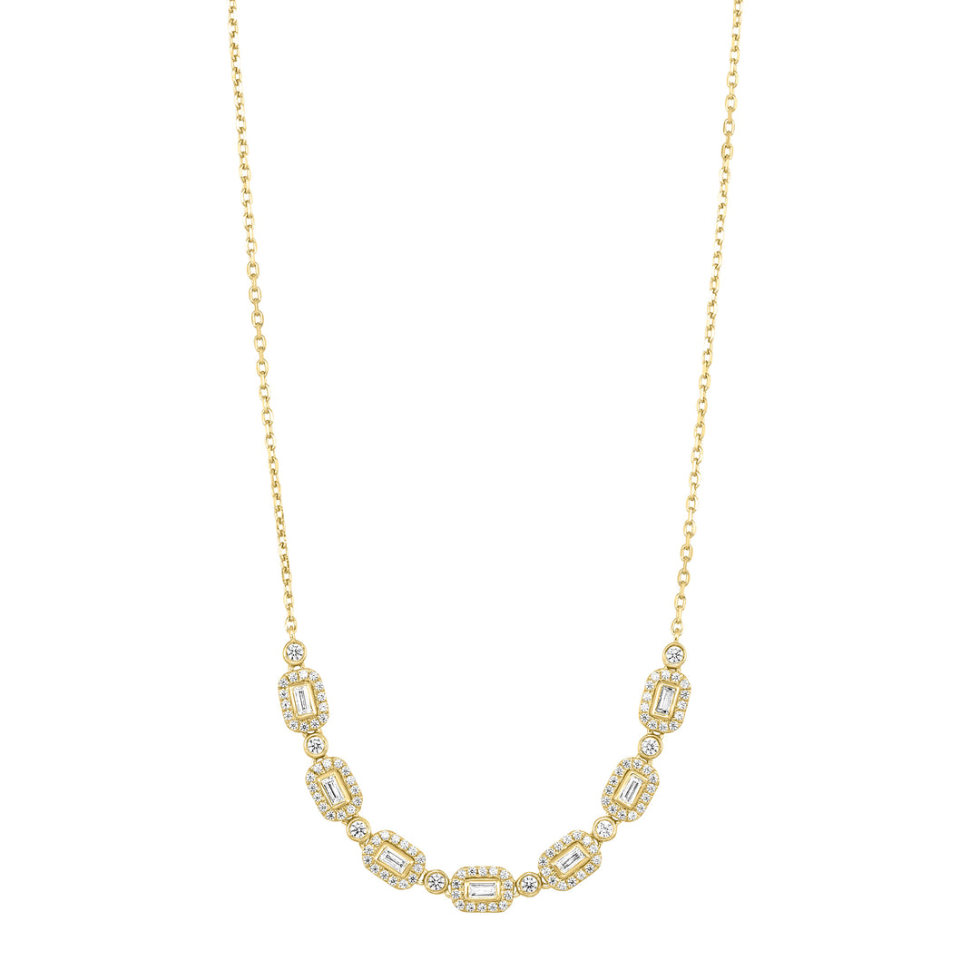 14Kt Yellow Gold Diamond 1/2Ctw Necklace