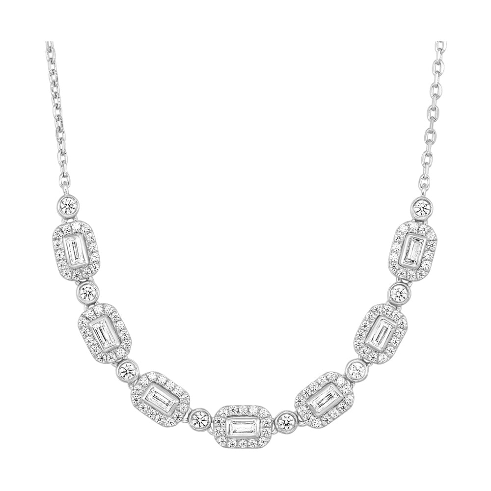 14Kt White Gold Diamond 1/2Ctw Necklace
