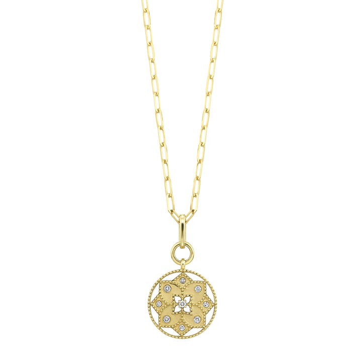 14Kt Yellow Gold Diamond 1/6Ctw Necklace