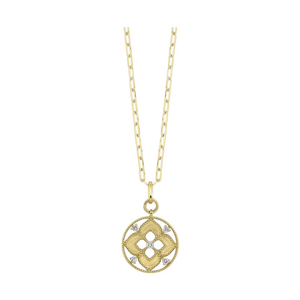 14Kt Yellow Gold Diamond 1/4Ctw Necklace