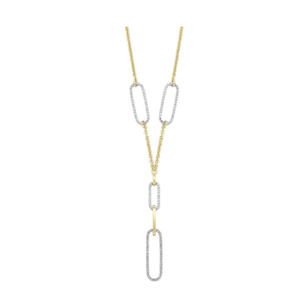 14Kt Yellow Gold Diamond 1 1/10Ctw Necklace