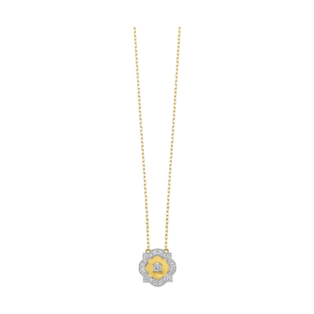 14Kt Yellow Gold Diamond 1/3Ctw Necklace