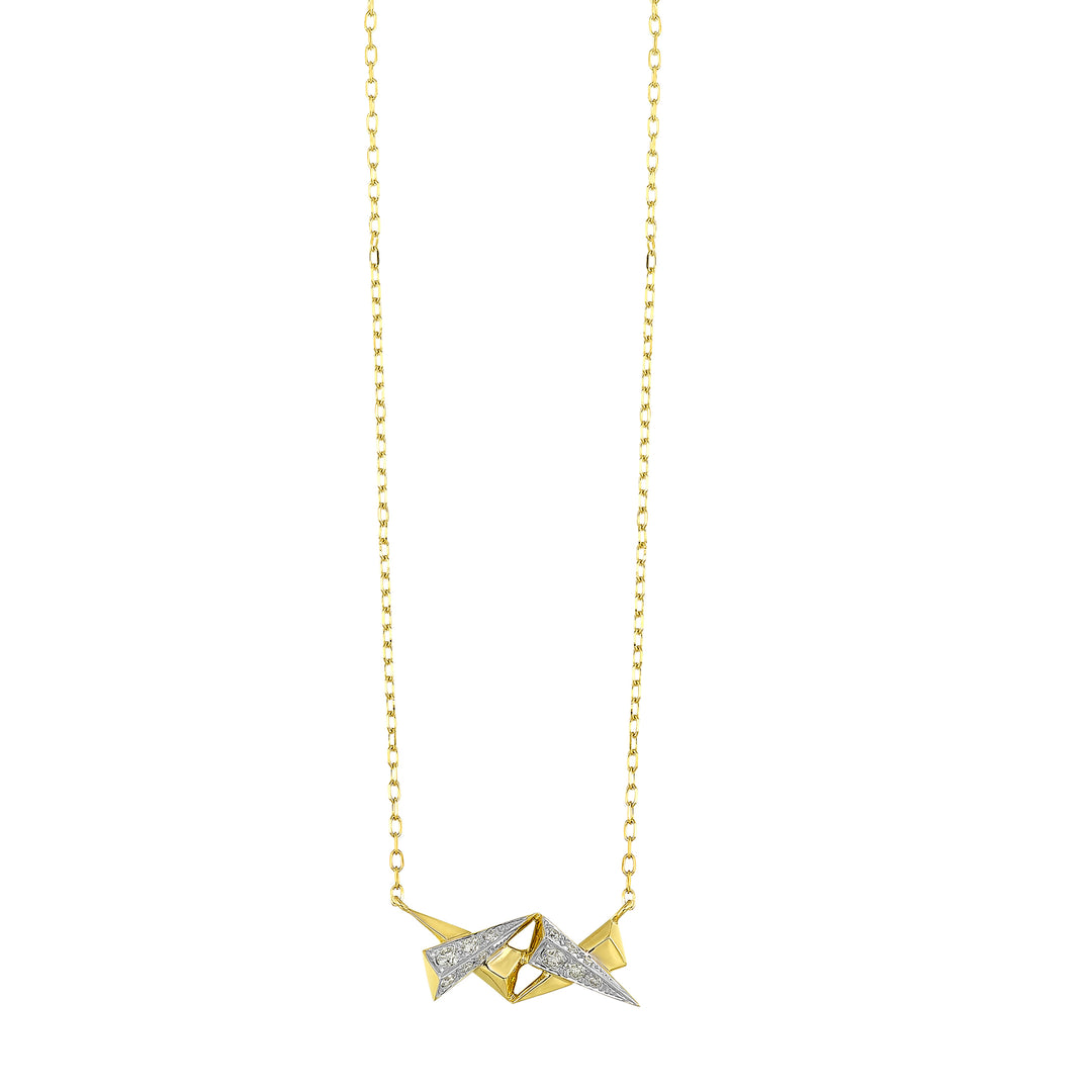 14Kt Yellow Gold Diamond 1/7Ctw Necklace