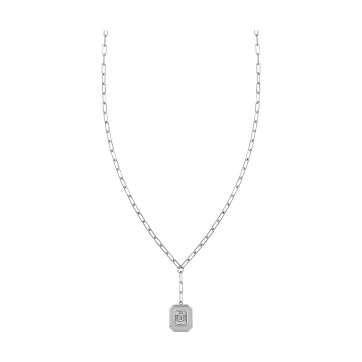 14Kt White Gold Diamond 1/7Ctw Necklace