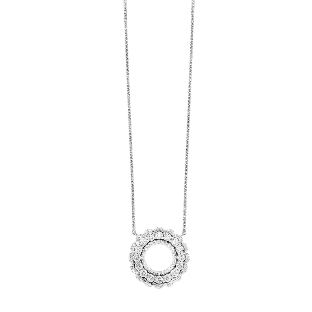 14Kt White Gold Diamond 3/4Ctw Necklace