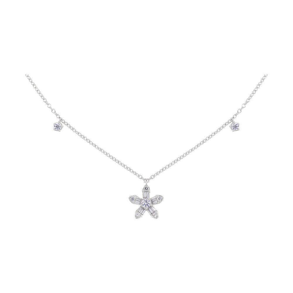 10Kt White Gold Diamond 3/8Ctw Necklace