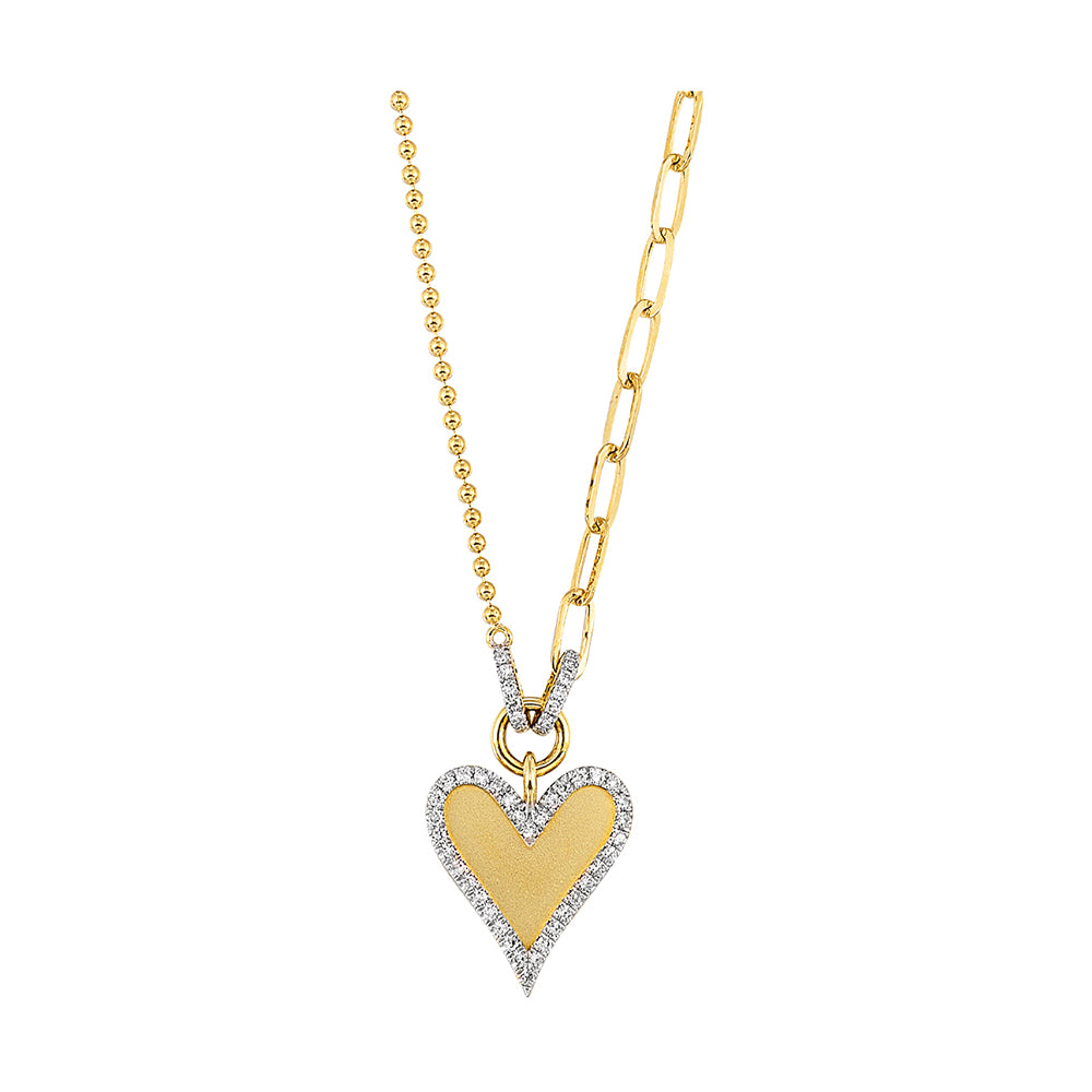 14Kt Yellow Gold Diamond 1/8Ctw Necklace