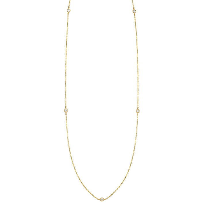 14Kt Yellow Gold Diamond 1/4Ctw Necklace