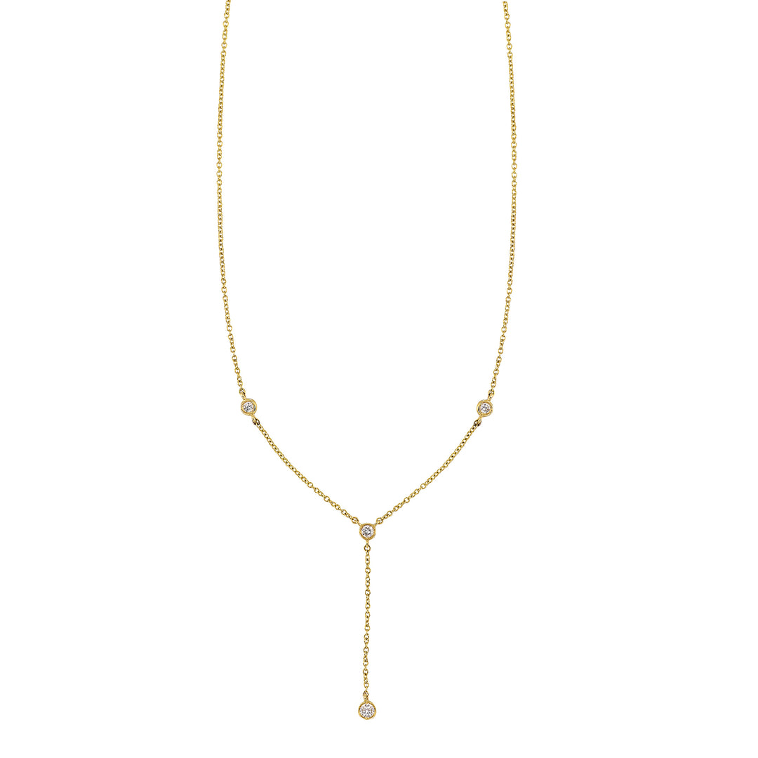 14Kt Yellow Gold Diamond 1/7Ctw Necklace