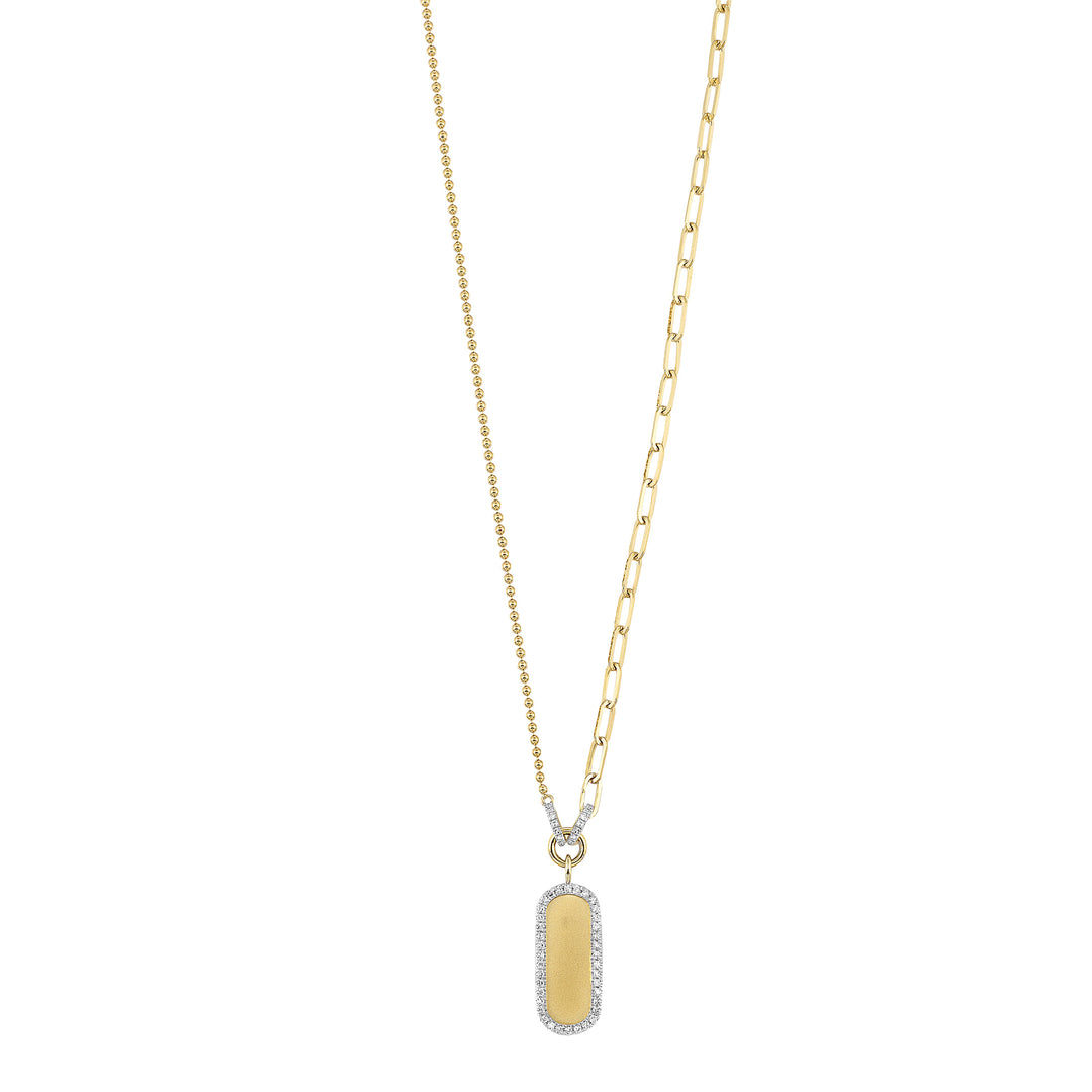 14Kt Yellow Gold Diamond 1/7Ctw Necklace