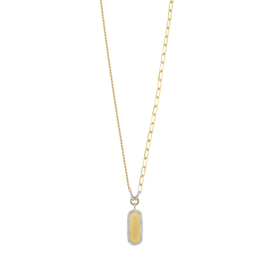 14Kt Yellow Gold Diamond 1/7Ctw Necklace