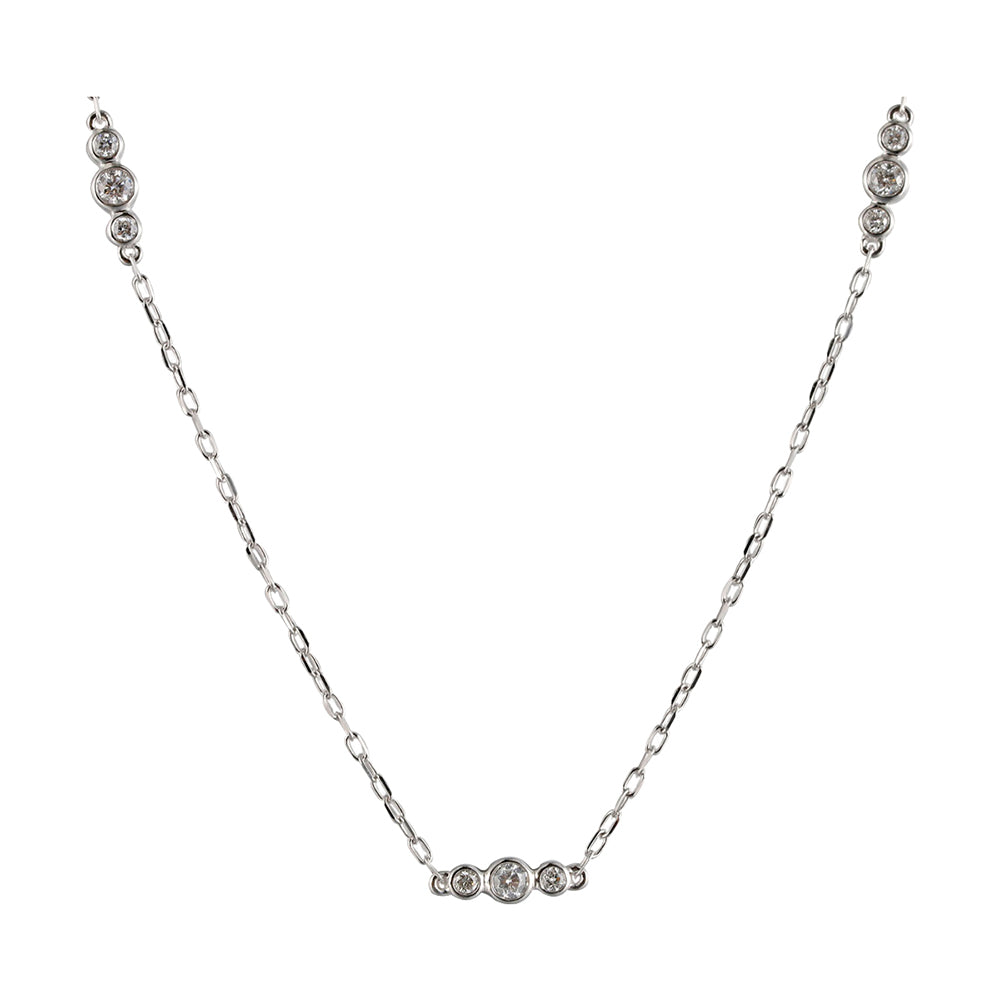 14Kt White Gold Diamond 1/3Ctw Necklace