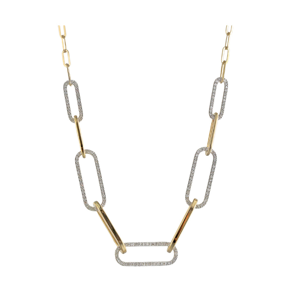 14Kt Yellow Gold Diamond 3/8Ctw Necklace