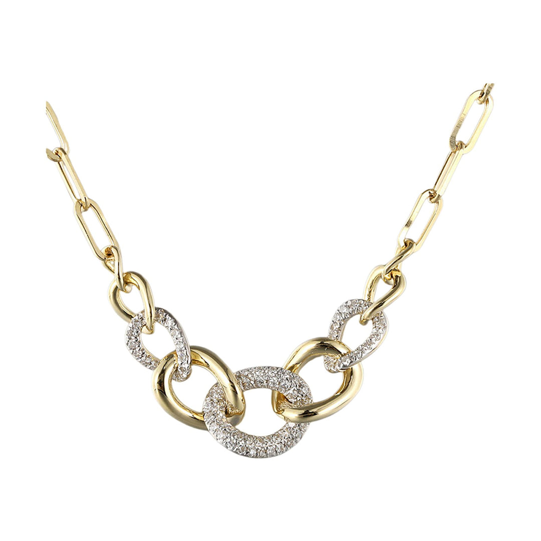 14Kt Yellow Gold Diamond 1/7Ctw Necklace