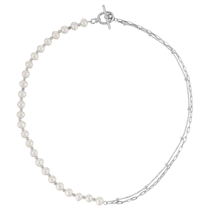 Silver Pearl Necklace