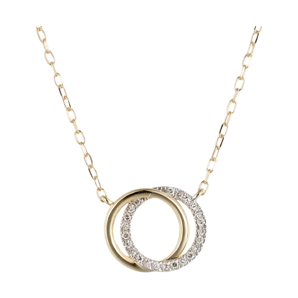 14Kt Yellow Gold Diamond 1/15Ctw Necklace