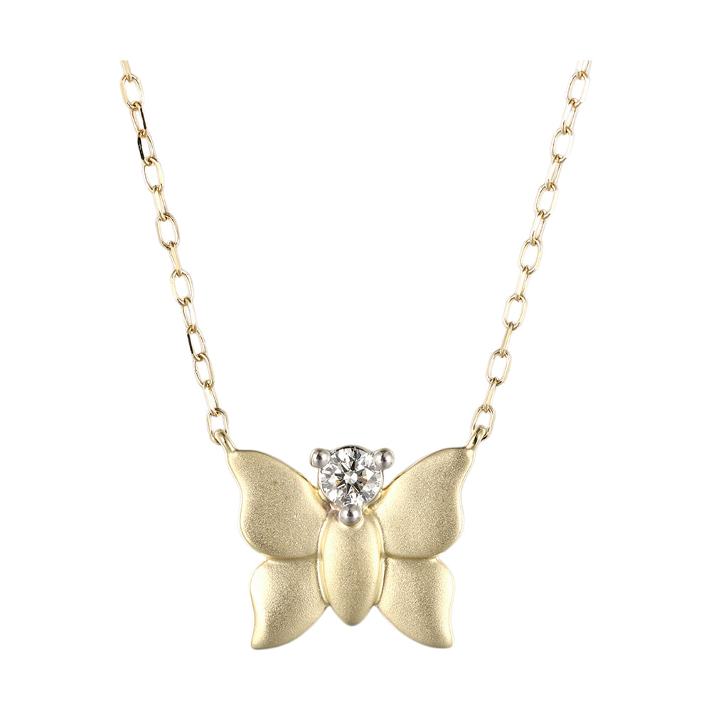 14Kt Yellow Gold Diamond 1/12Ctw Necklace