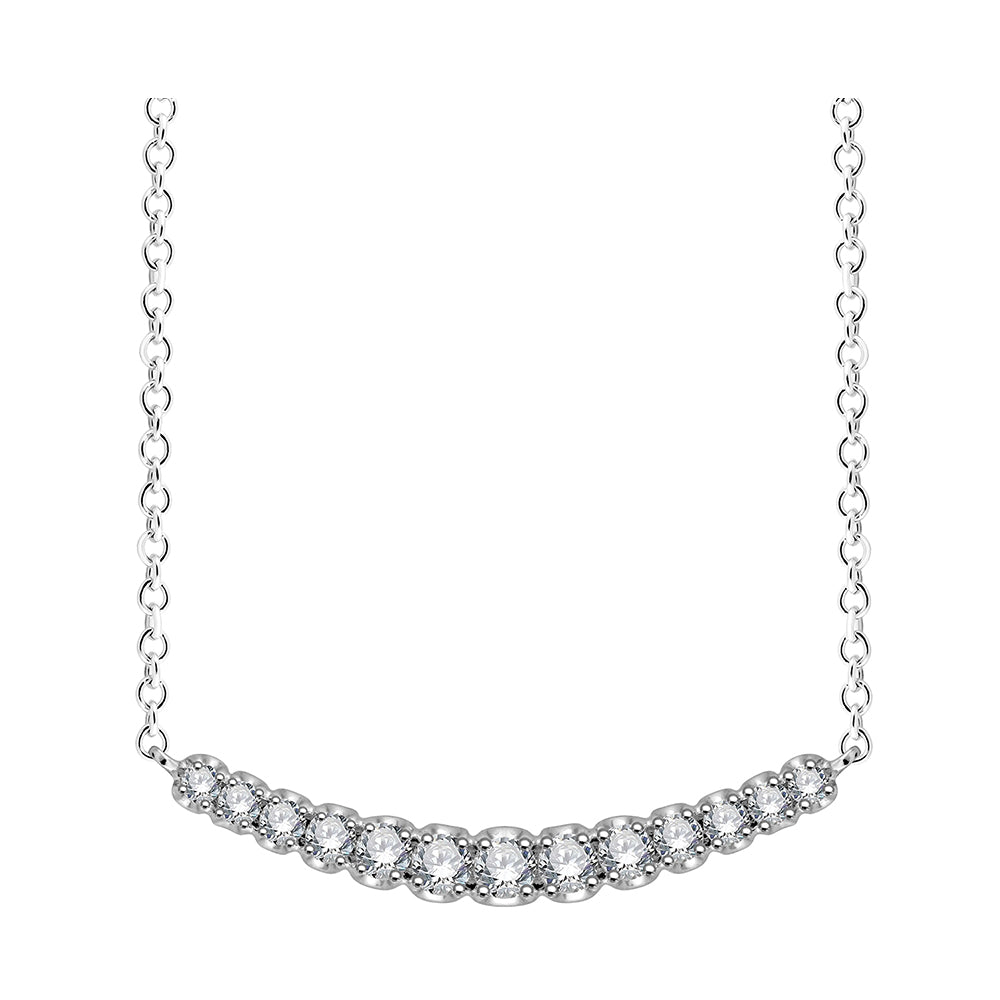 14Kt White Gold Diamond 1/5Ctw Pendant